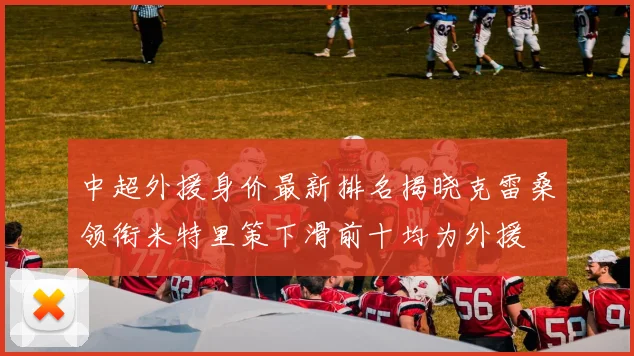中超外援身价最新排名揭晓克雷桑领衔米特里策下滑前十均为外援